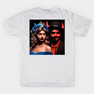 Double sided to think about, she and him, who do you think you are? T-Shirt